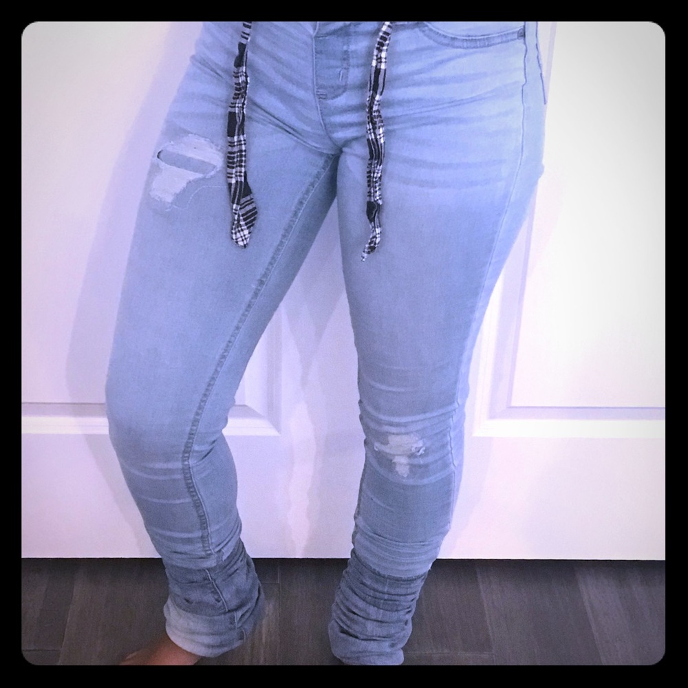 Staked Jeans Handmade